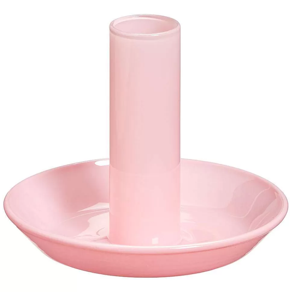 kwantum Kandelaar Melkglas Roze