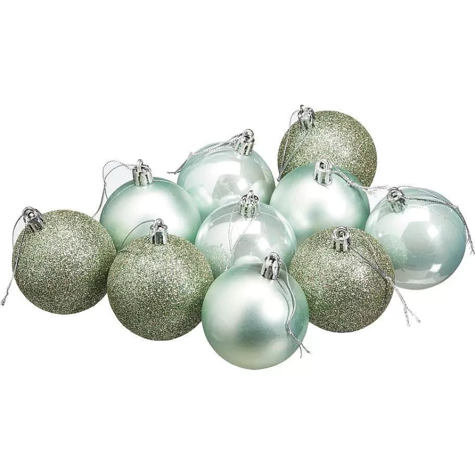 kwantum Kerstballen Salie Groen - 10 Stuks