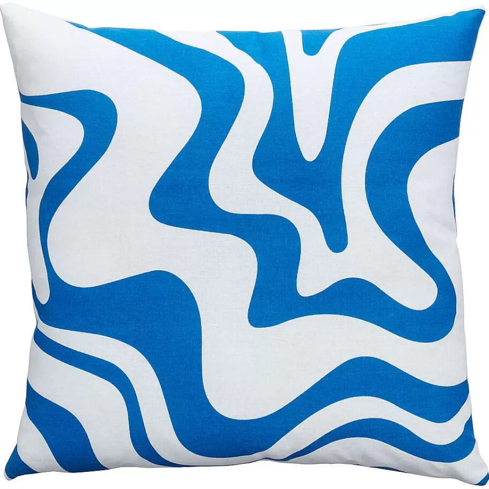 kwantum Kussen Swirl Blauw