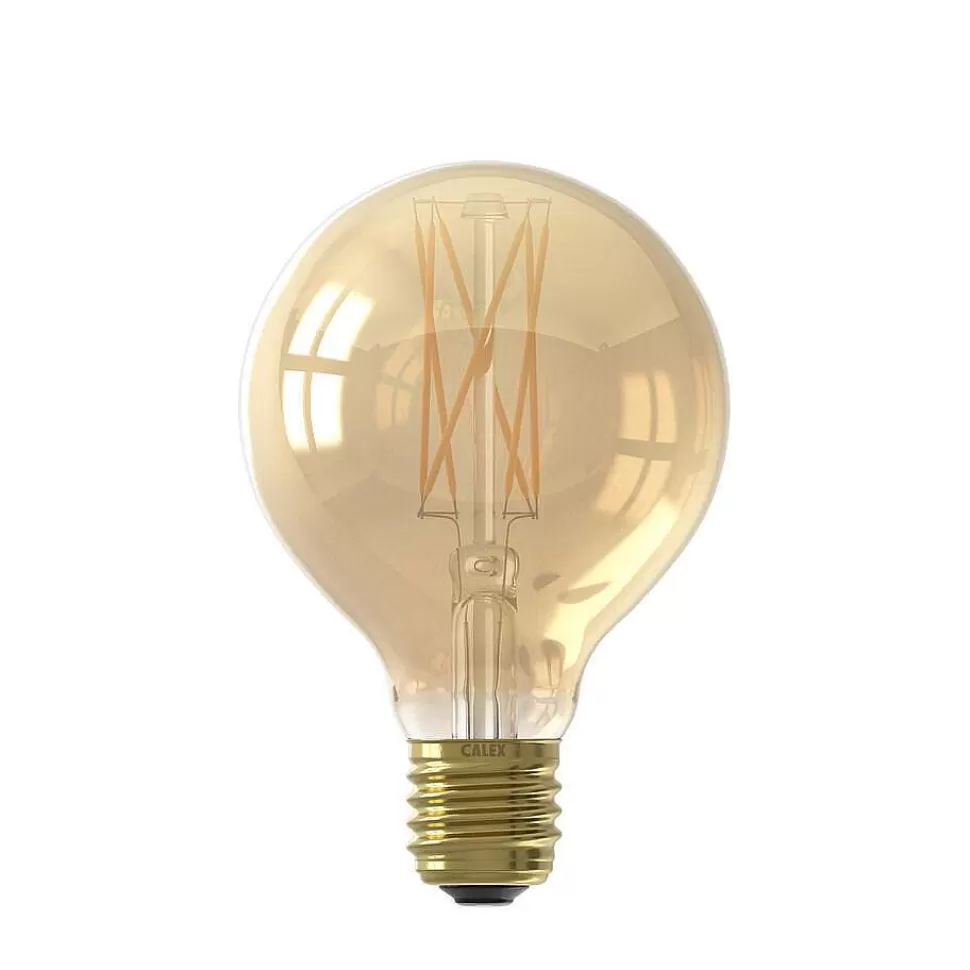 Calex Led Lamp 80 Mm E27 4W Goud Dimbaar