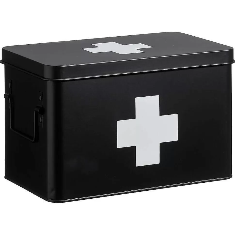 kwantum Medicijnbox Zwart 20X18,5X31 Cm