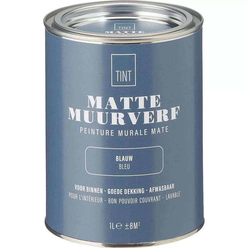 kwantum Muurverf Mat Blauw - 1 L