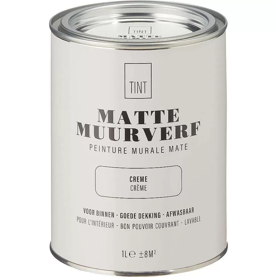 kwantum Muurverf Mat Creme - 1 L