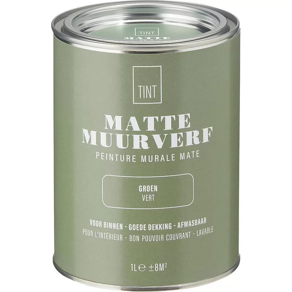 kwantum Muurverf Mat Groen - 1 L