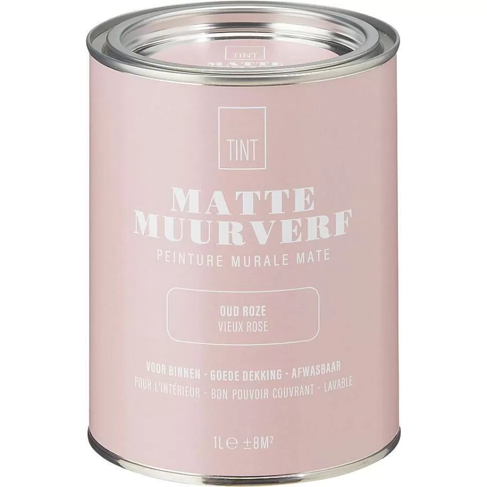 kwantum Muurverf Mat Oud Roze - 1 L