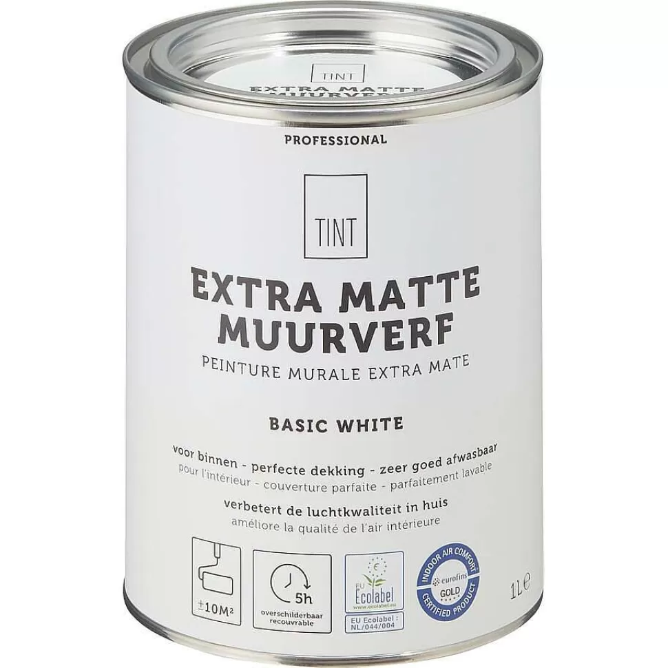 kwantum Muurverf Professional Basic White - 1 L