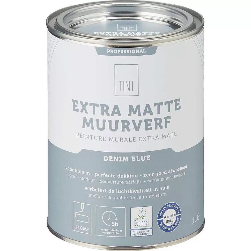 kwantum Muurverf Professional Denim Blue - 1 L