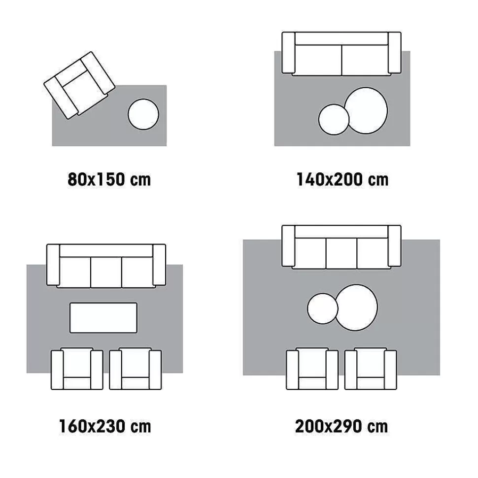 kwantum Vloerkleed Impact Grijs - 160X230 Cm